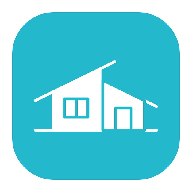 El icono de la casa moderna