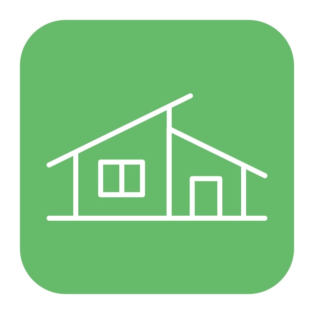 El icono de la casa moderna