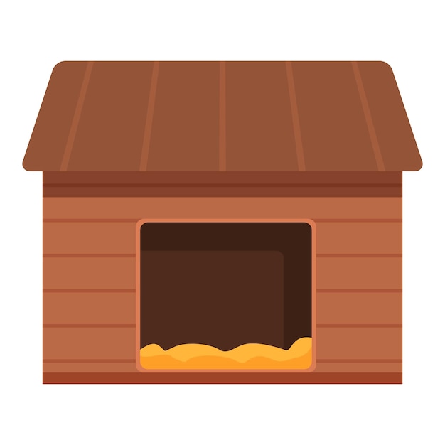 Icono de la casa de pollo vector de dibujos animados pájaro joven