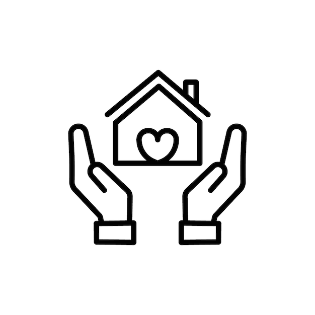 El icono de la casa segura