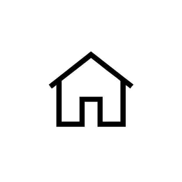 Icono de la casa sencilla
