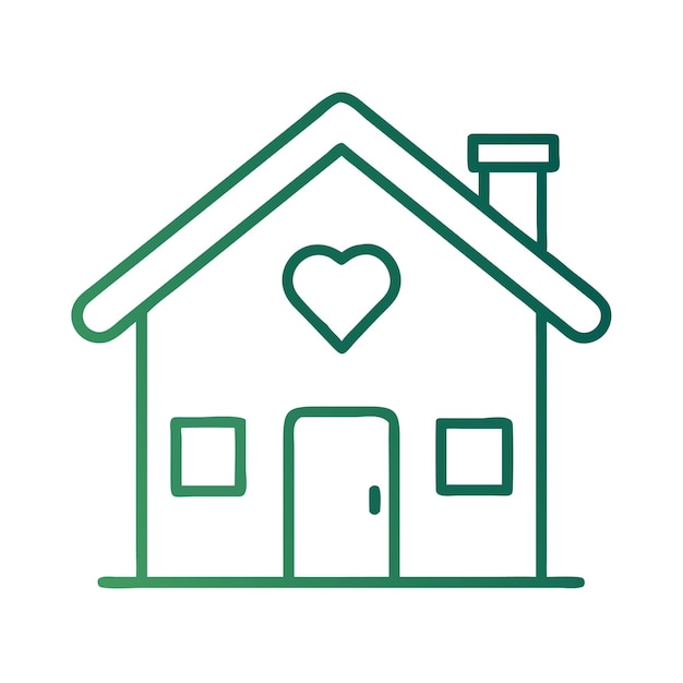 Icono de la casa símbolo de la casa de campo residencial ilustración y diseño vectorial