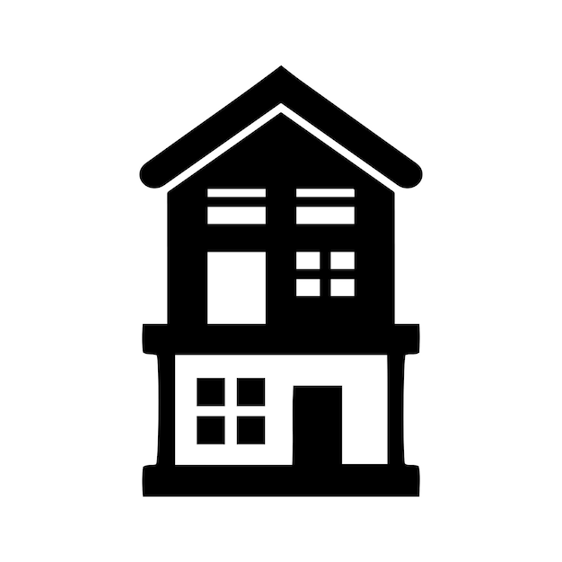 Icono de la casa vectorial, casa de contorno, icono de la página de inicio Clip art Svg