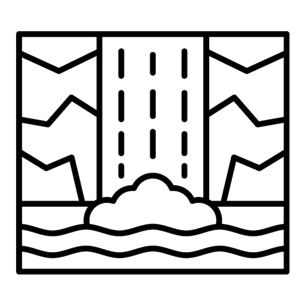 El icono de la cascada
