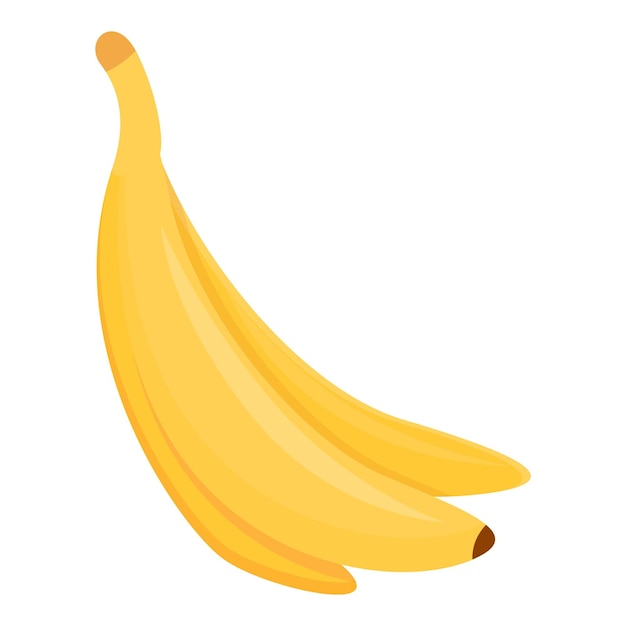 Icono de cáscara de plátano Caricatura de icono de vector de cáscara de plátano para diseño web aislado sobre fondo blanco
