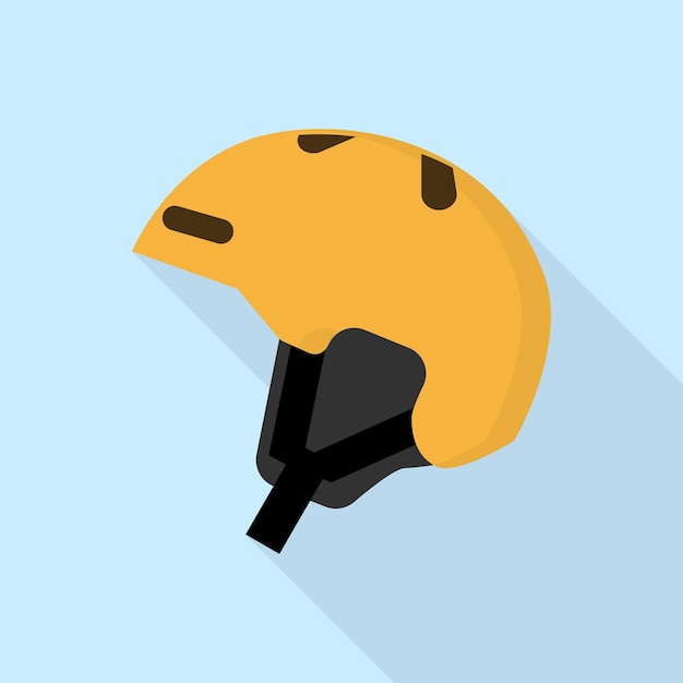 Vector icono de casco deportivo ilustración plana del icono de vector de casco deportivo para diseño web