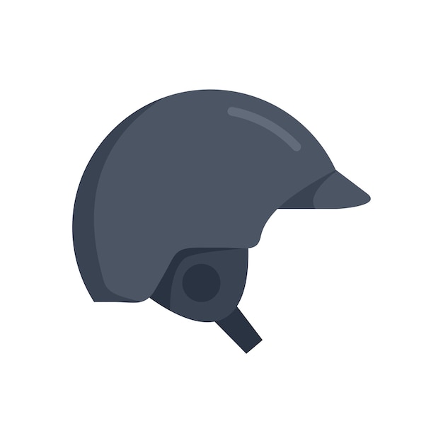 Icono de casco de lanzamiento Ilustración plana del icono de vector de casco de lanzamiento para diseño web aislado