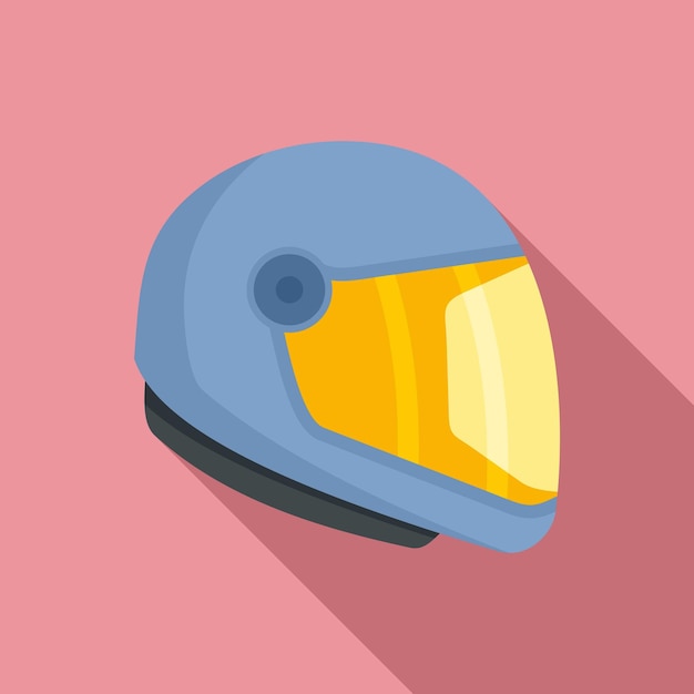 Icono de casco de paracaidismo Ilustración plana del icono de vector de casco de paracaidismo para diseño web