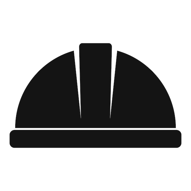 Icono de casco de solador Ilustración simple del icono de vector de casco de solador para diseño web aislado sobre fondo blanco