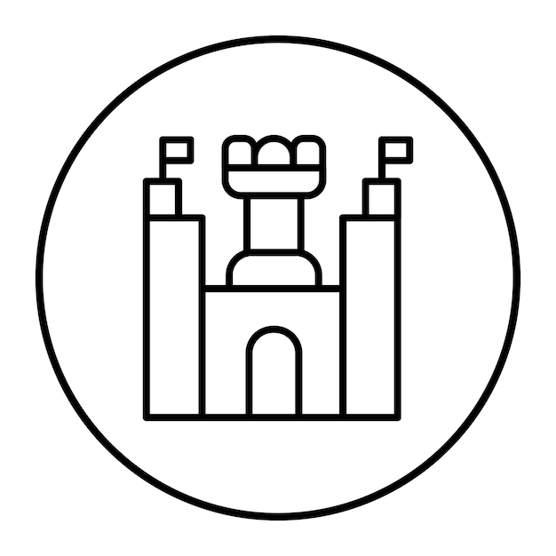 El icono del castillo de arena