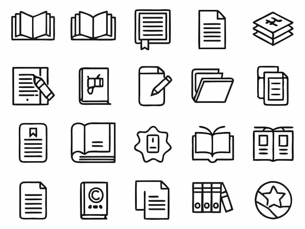 icono de catálogo vector de icono de negocio