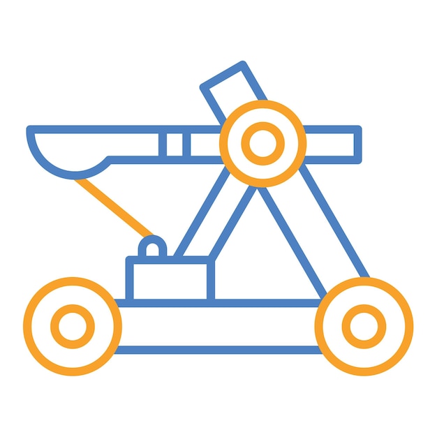 Vector icono de la catapulta