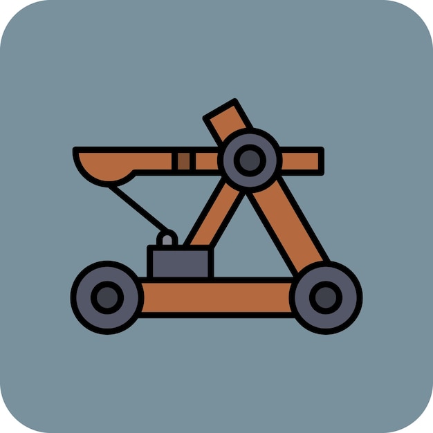 Vector icono de la catapulta