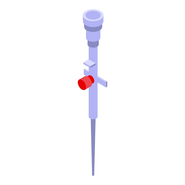 Icono de catéter de sangre Isométrico del icono de vector de catéter de sangre para diseño web aislado sobre fondo blanco