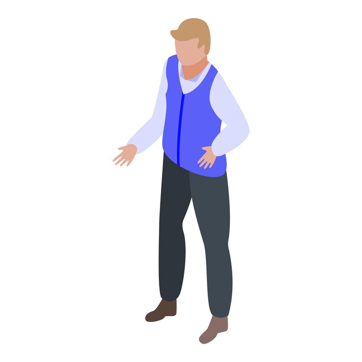 Vector icono de cazador de cabezas de hombre isométrico del icono de vector de cazador de cabezas de hombre para diseño web aislado sobre fondo blanco
