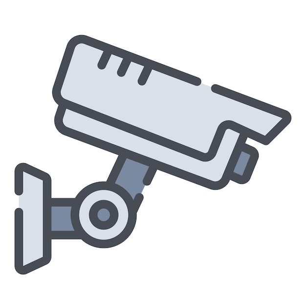 Icono de CCTV Icono de cámara de seguridad Vector de cámara de vigilancia