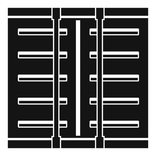 Icono de celosía Ilustración simple del ícono vectorial de celosía para la web