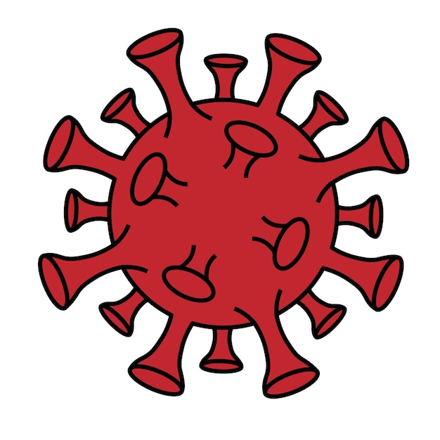 Icono de célula de bacterias coronavirus 2019ncov covid2019 covid19 nuevas bacterias coronavirus