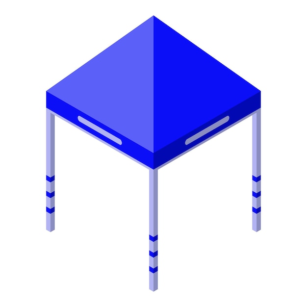 Icono de cenador azul Isométrico de icono de vector de cenador azul para diseño web aislado sobre fondo blanco