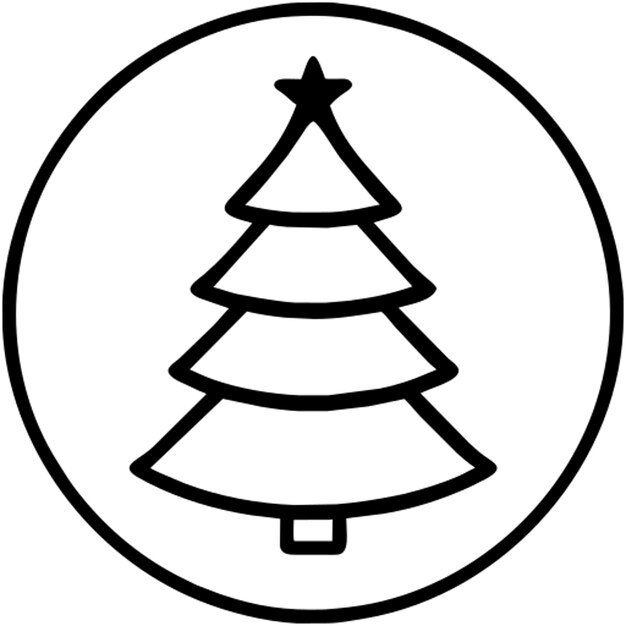 icono centrado en el fondo blanco de Navidad