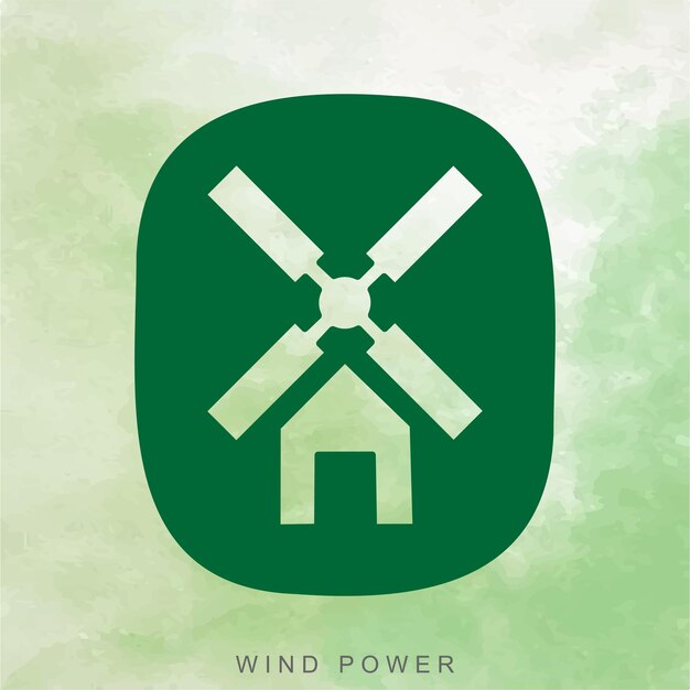 Icono de la central eléctrica del molino eólico