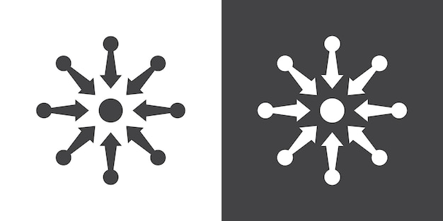 Icono centralizado Conjunto de ilustraciones de líneas delgadas