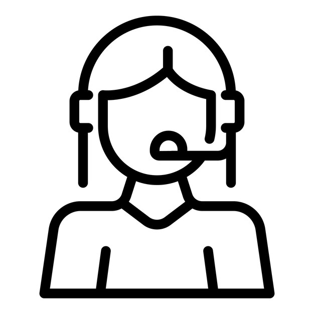 Icono del centro de llamadas de la agencia de ingresos esquema vectorial Investigación fiscal Escena digital