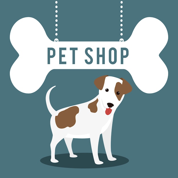 icono de centro de tienda de mascotas