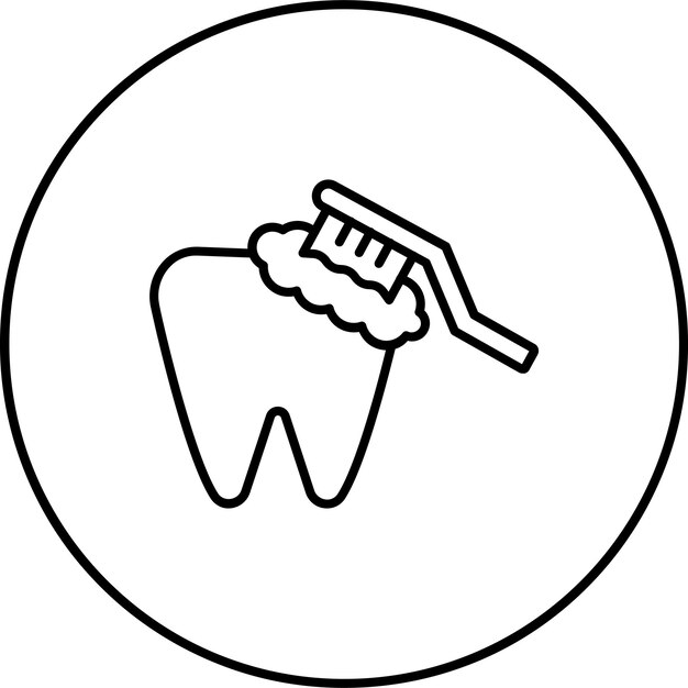 El icono del cepillado de dientes