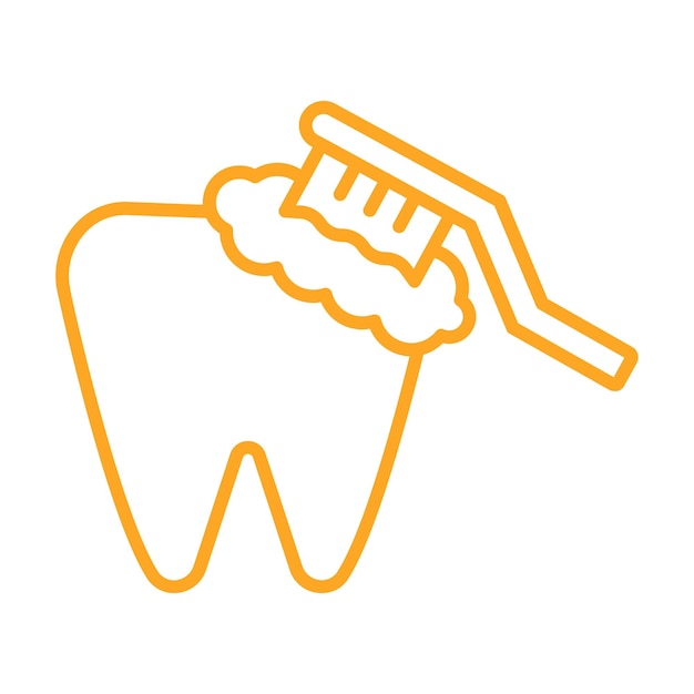 El icono del cepillado de dientes