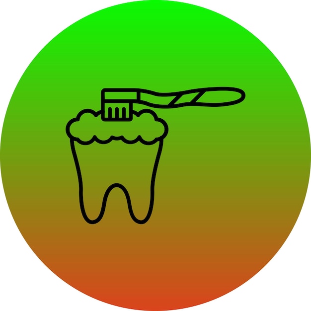 El icono del cepillado de dientes