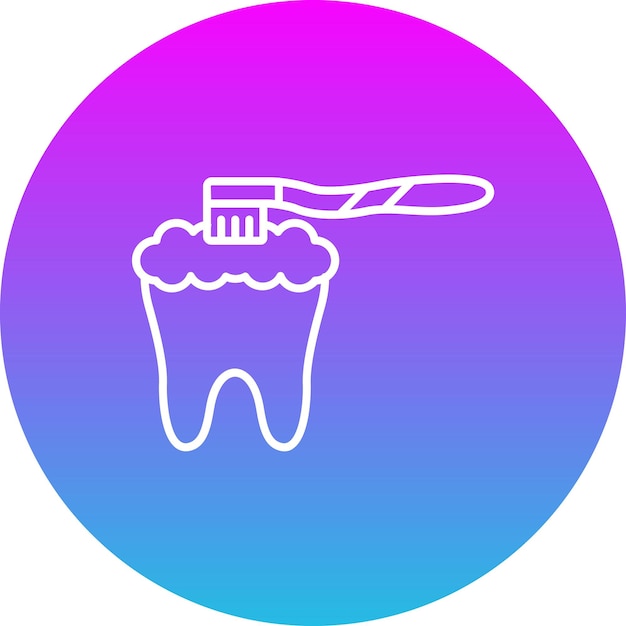El icono del cepillado de dientes