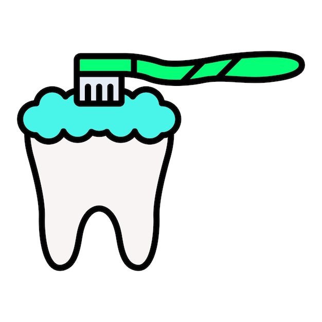 El icono del cepillado de dientes