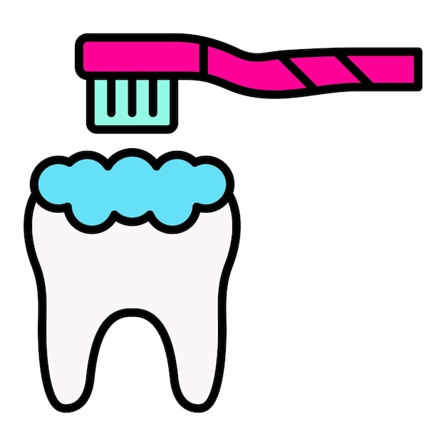 El icono del cepillado de dientes