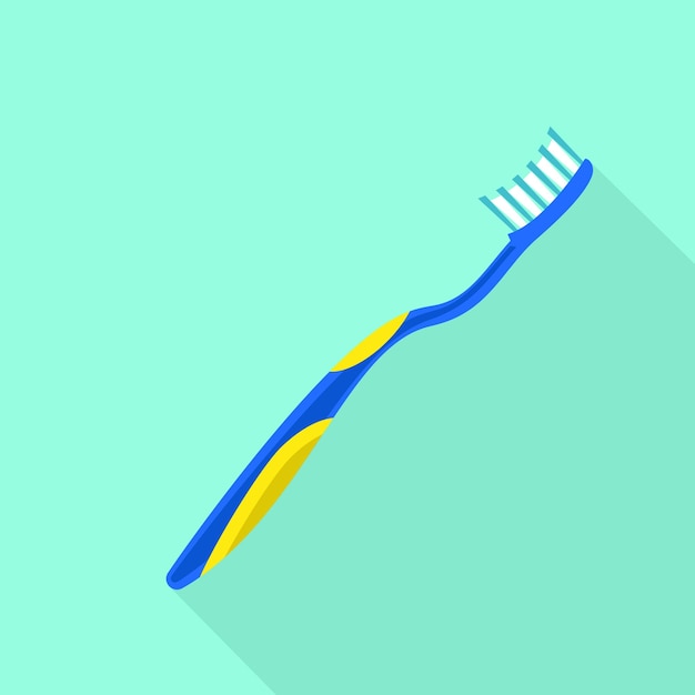 Icono de cepillo de dientes moderno Ilustración plana del icono de vector de cepillo de dientes moderno para diseño web