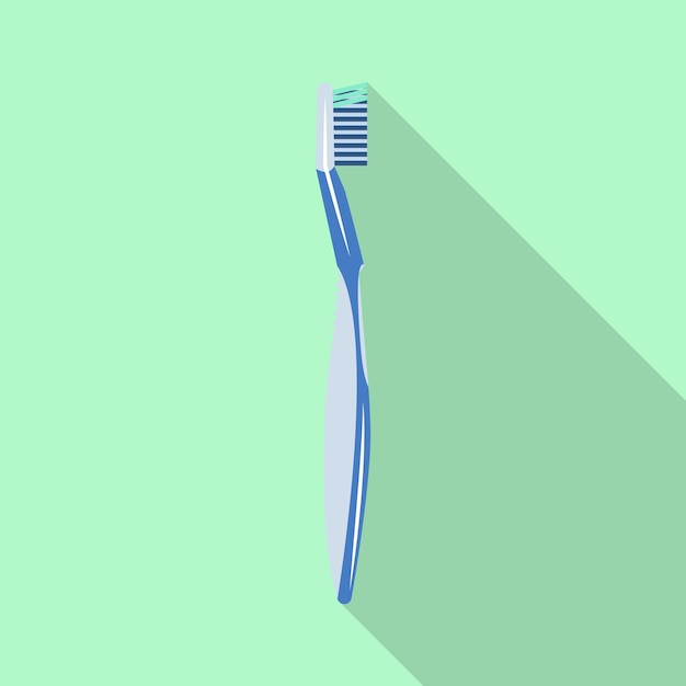 Icono de cepillo de dientes suave Ilustración plana del icono de vector de cepillo de dientes suave para diseño web