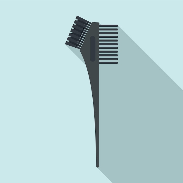 Icono de cepillo profesional de tinte para el cabello Ilustración plana de icono de vector de cepillo profesional de tinte para el cabello para diseño web