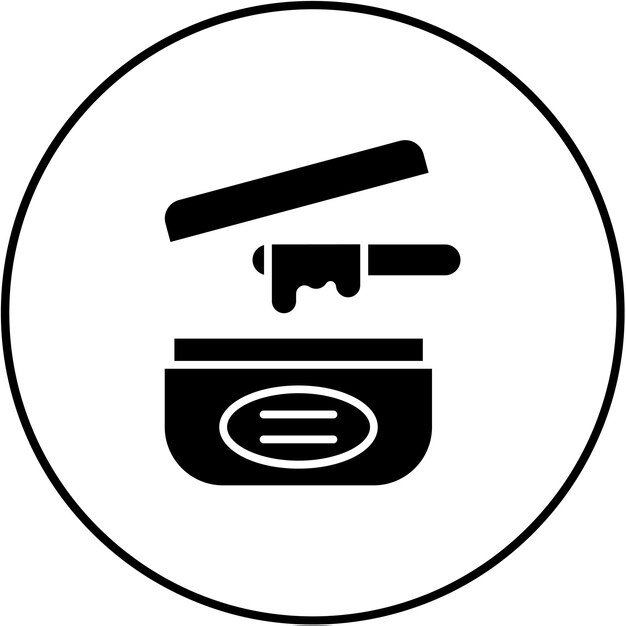 Icono de cera para el cabello