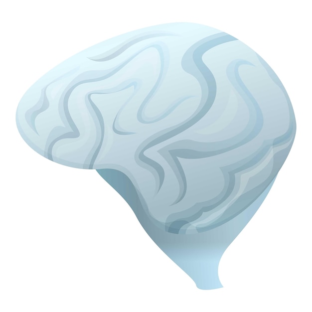 Vector icono de cerebro gris icono vectorial de cerebro gris para diseño web aislado sobre fondo blanco