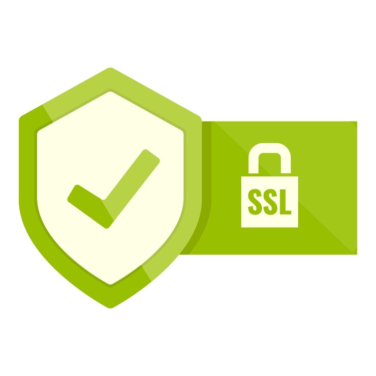 Vector icono de certificado de clave ssl icono vectorial de certificado de llave ssl para el diseño web aislado en fondo blanco