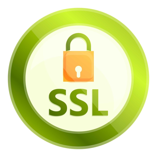Vector icono de certificado ssl de pago icono vectorial de certificado sslin de pago para diseño web aislado en fondo blanco