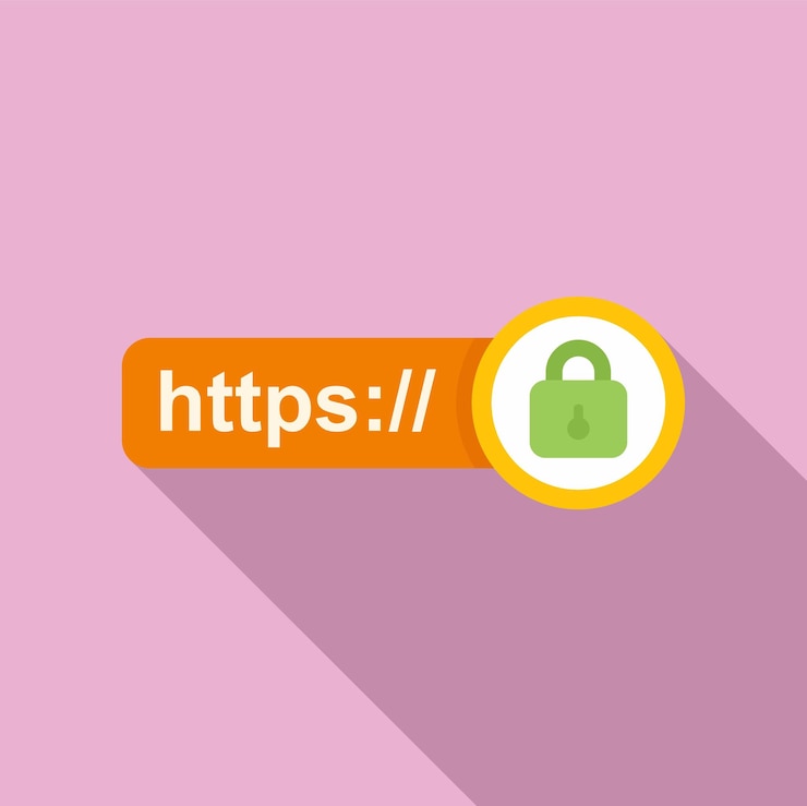 Vector icono de certificado ssl web vector plano datos seguros red de seguridad