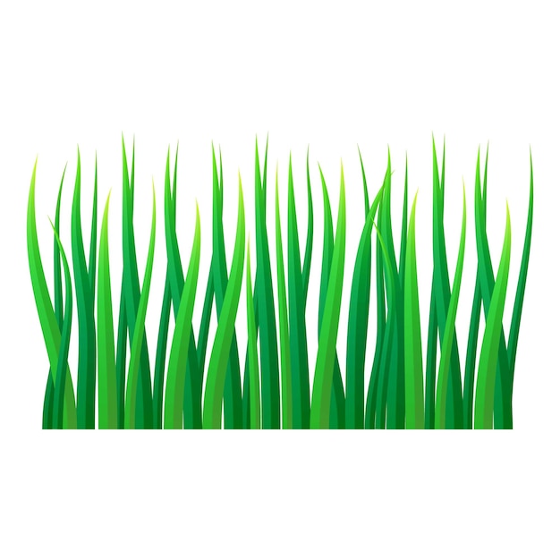Icono de césped Ilustración realista del icono de vector de césped para diseño web aislado sobre fondo blanco.