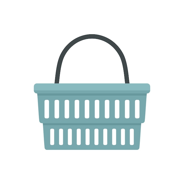 Icono de cesta de la tienda del cliente Ilustración plana del icono de vector de la cesta de la tienda del cliente para diseño web