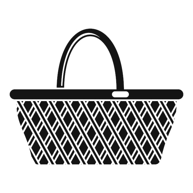 Icono de cestería Ilustración simple del icono de vector de cestería para diseño web aislado sobre fondo blanco