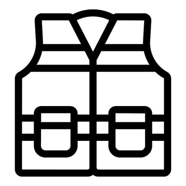 Icono del chaleco salvavidas que garantiza la seguridad durante las actividades acuáticas