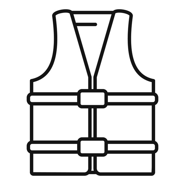 Icono del chaleco salvavidas que garantiza la seguridad durante las actividades acuáticas