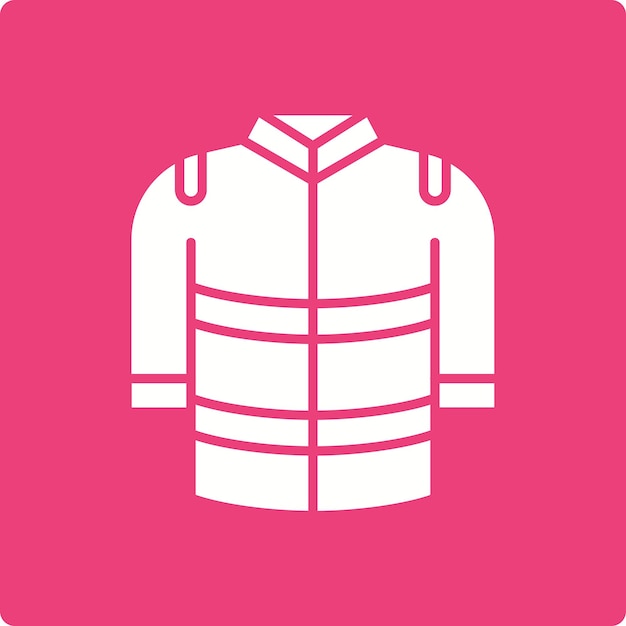 El icono de la chaqueta de bomberos