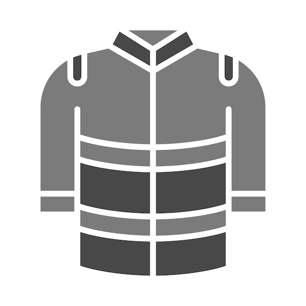 El icono de la chaqueta de bomberos