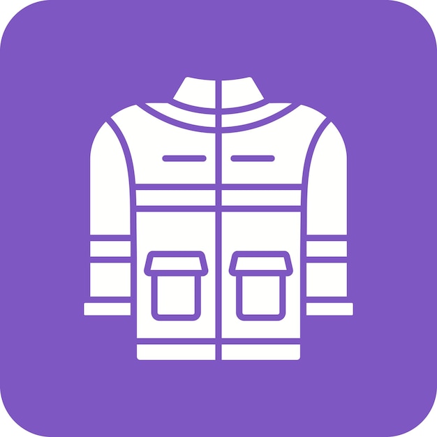 El icono de la chaqueta de bomberos